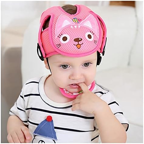 DFGHJ קסדה לתינוקות מגן ראש רתימות כובע מתכוונן, ללימוד פעוטות לזחול הגנה על הליכה בהליטות אין בליטות אנטי -פגום