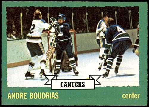 1973 Topps 19 Andre Boudrias Vancouver Canucks NM/MT Canucks